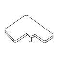 Cap - 2636020196 End Cap Door Cover Rh Ncs6502y [Electrolux Aeg]
